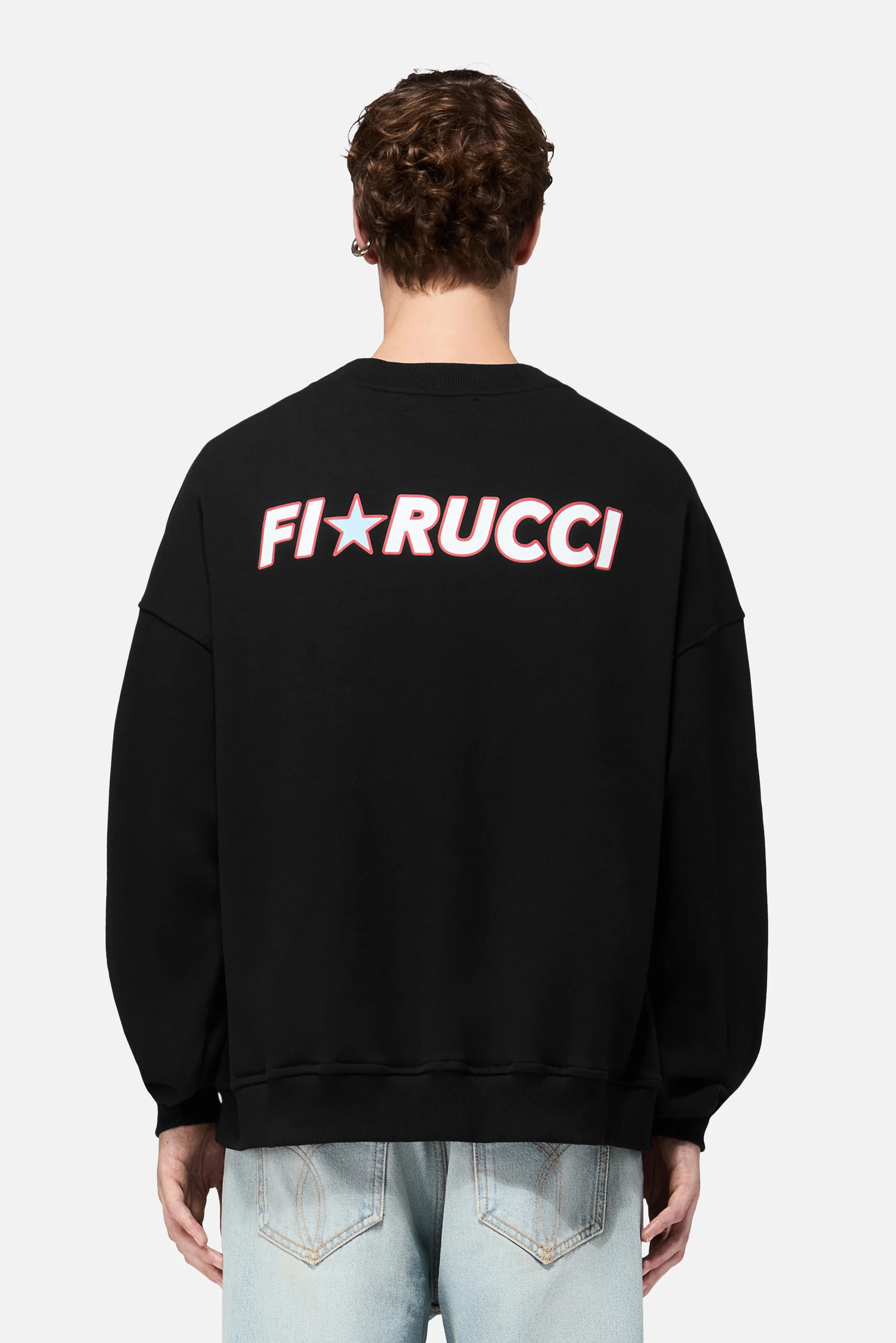Star Logo Relaxed Sweatshirt Black - Image 2