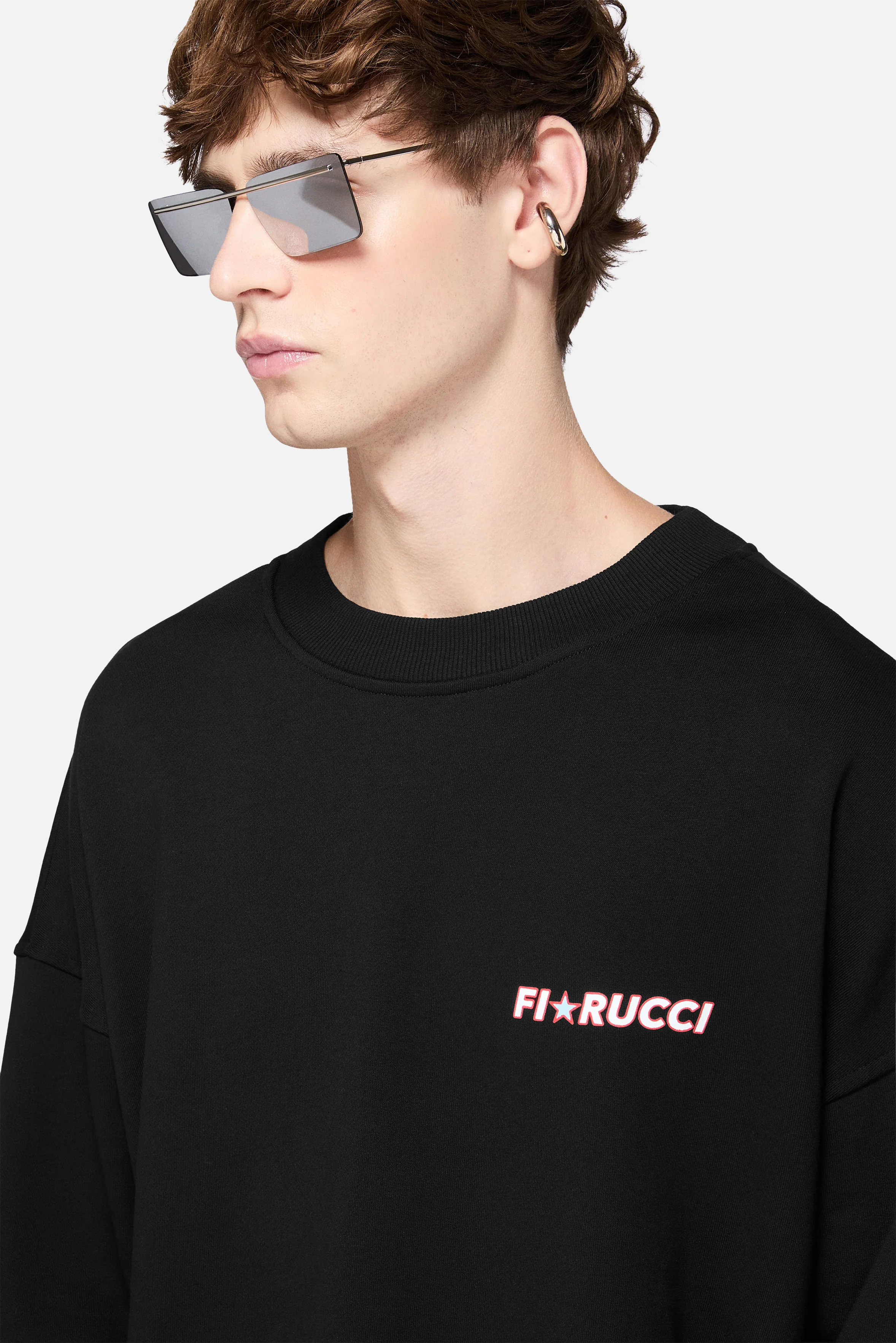Star Logo Relaxed Sweatshirt Black - Image 3
