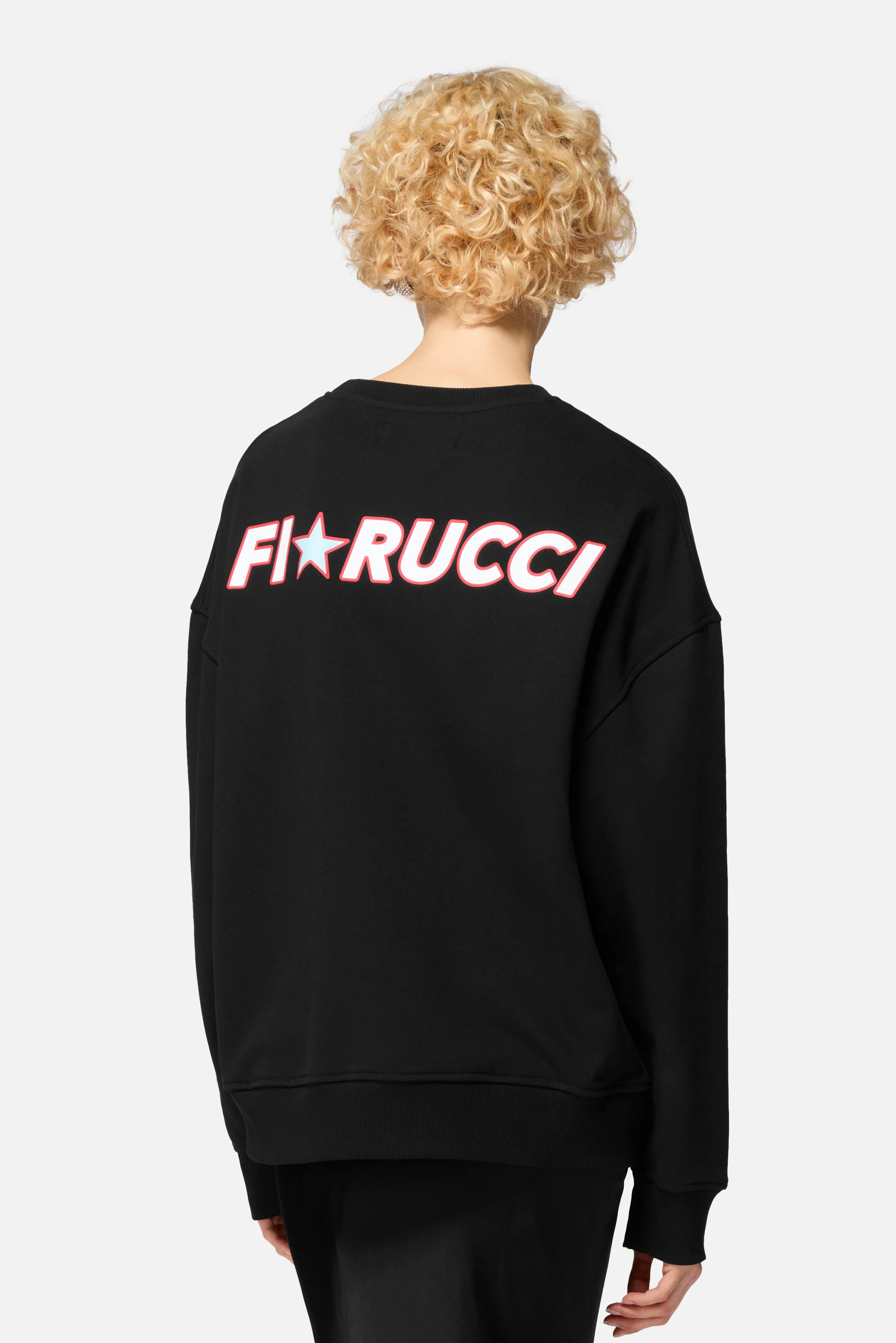 Star Logo Relaxed Sweatshirt Black - Image 4
