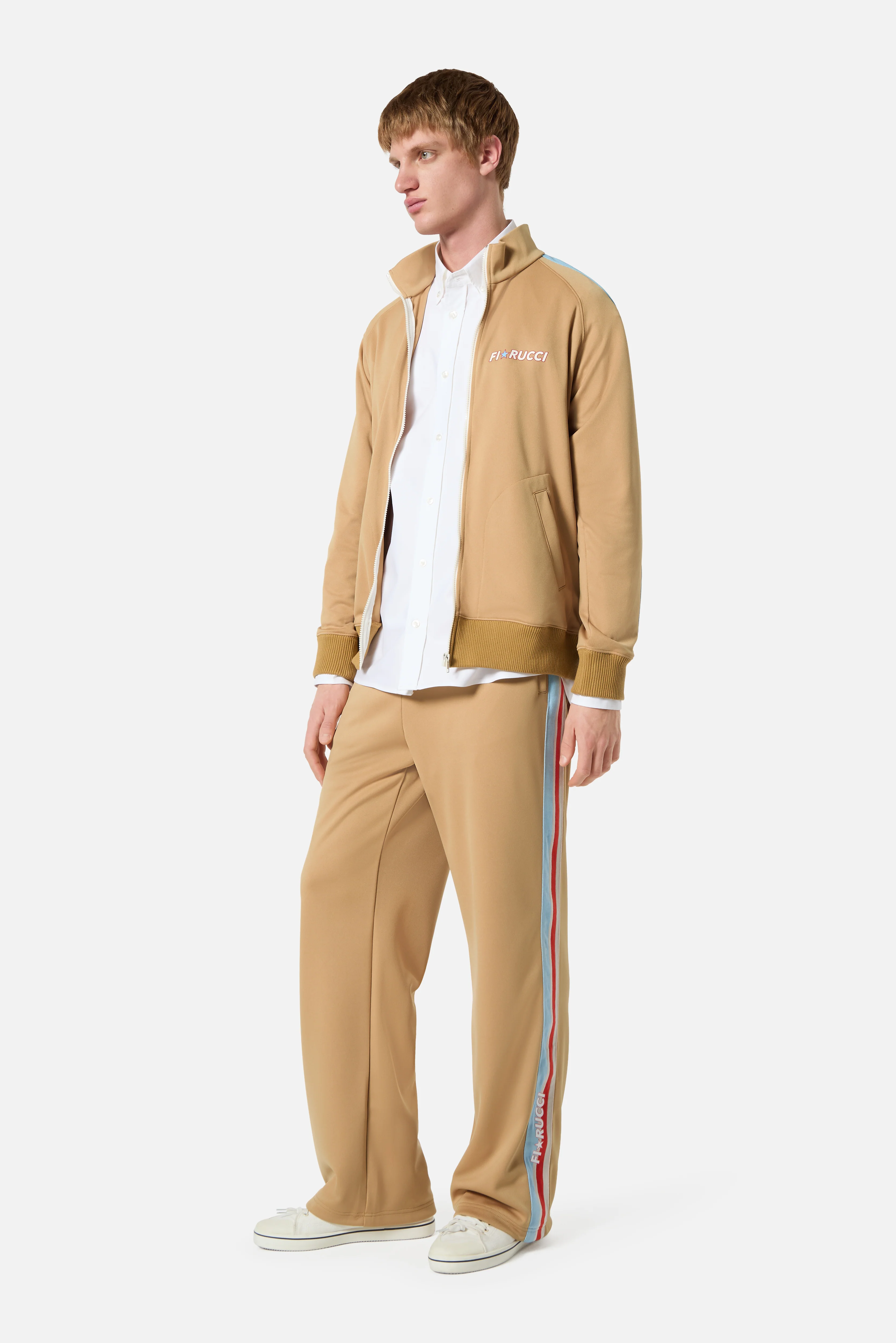 Star Logo Track Sweatshirt Beige - Image 3