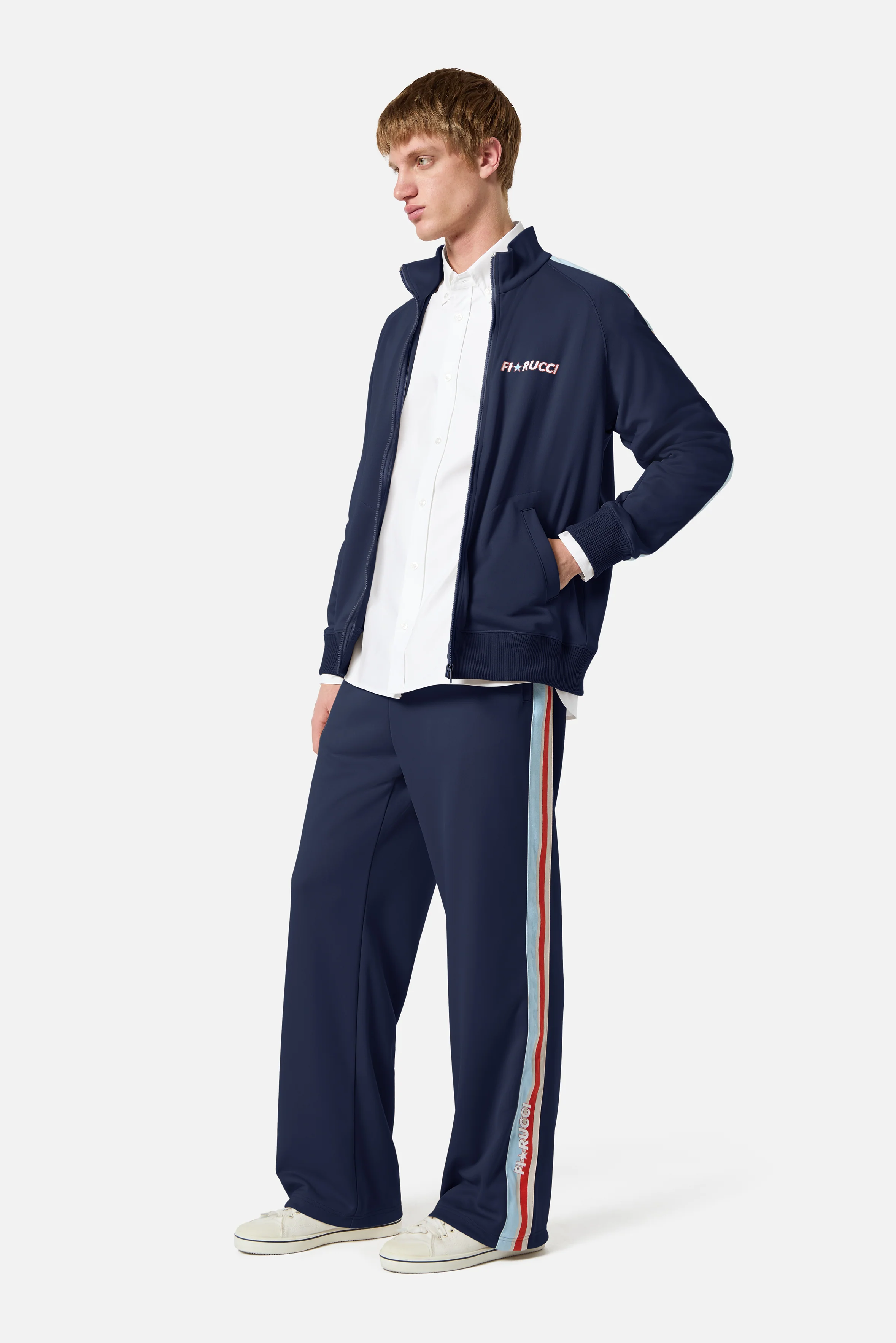 Star Logo Track Sweatshirt Navy - Image 3