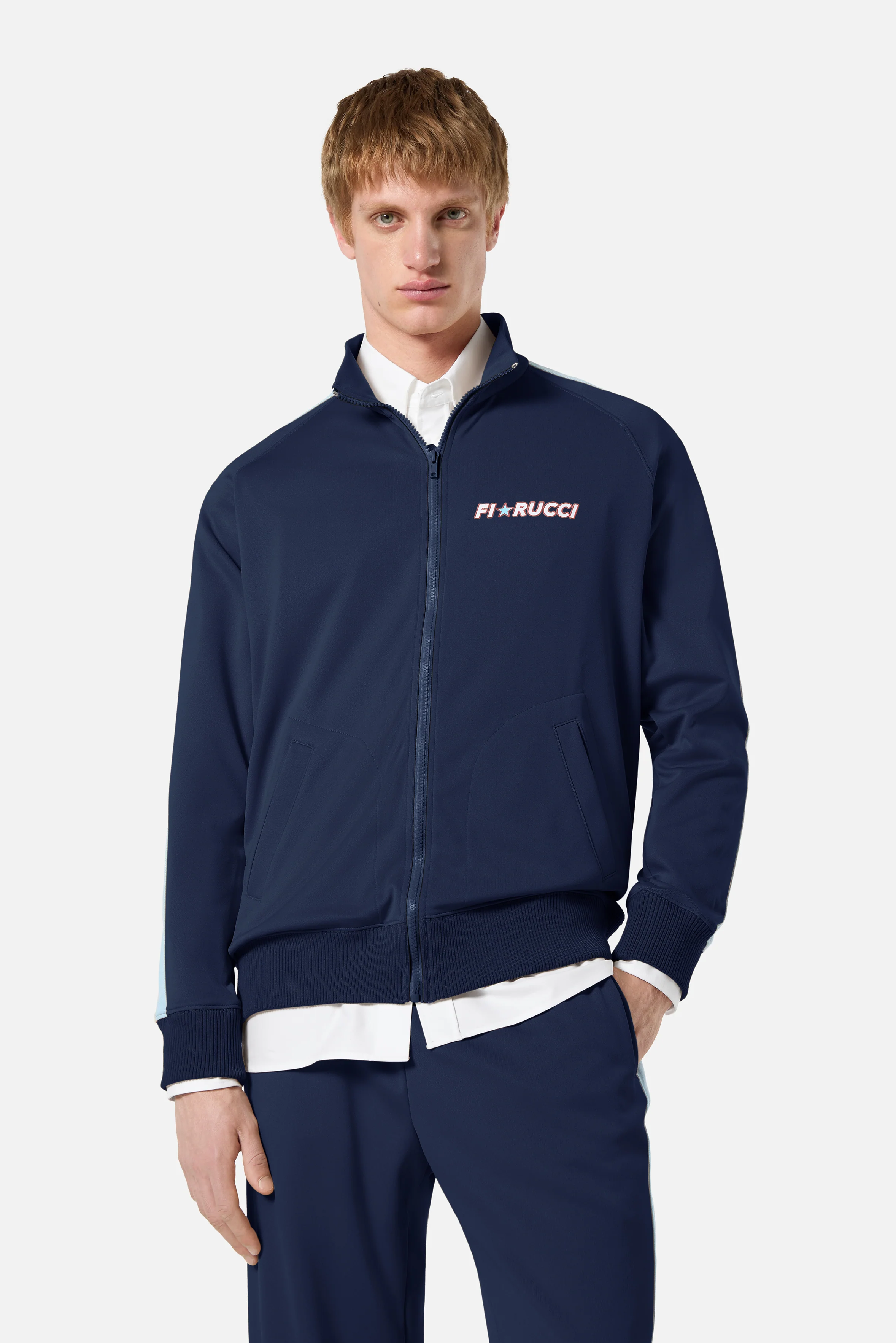 Star Logo Track Sweatshirt Navy - Image 4