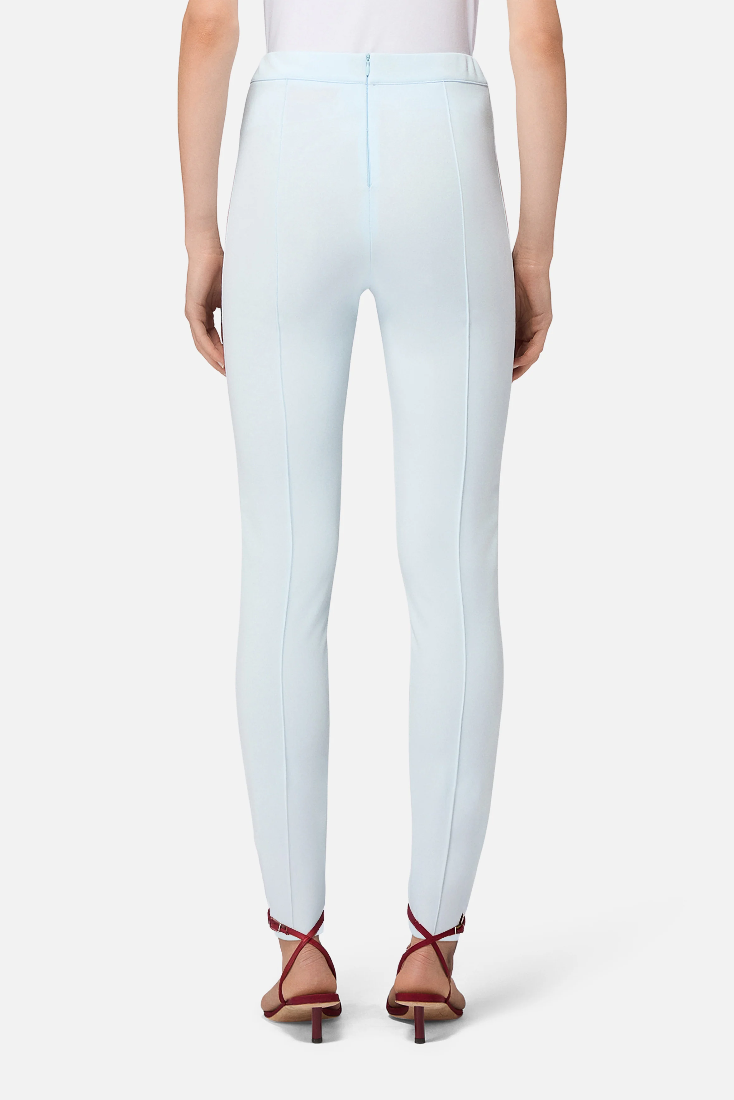 Stripe Angels Patch Leggings Light Blue - Image 4