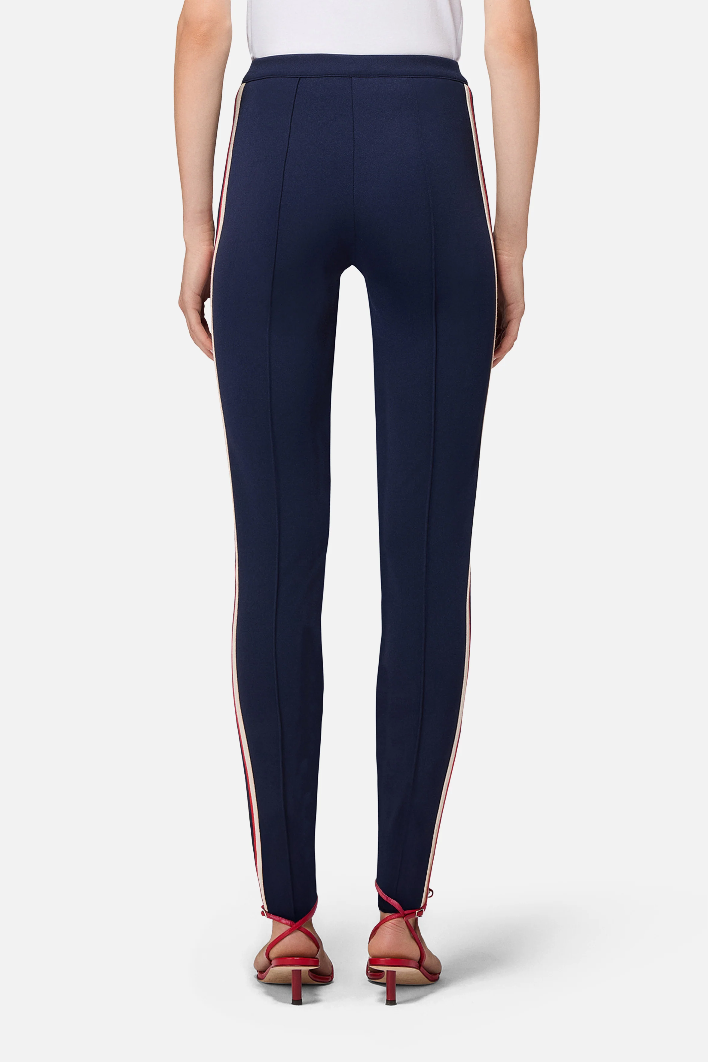 Stripe Angels Patch Leggings Navy - Image 3