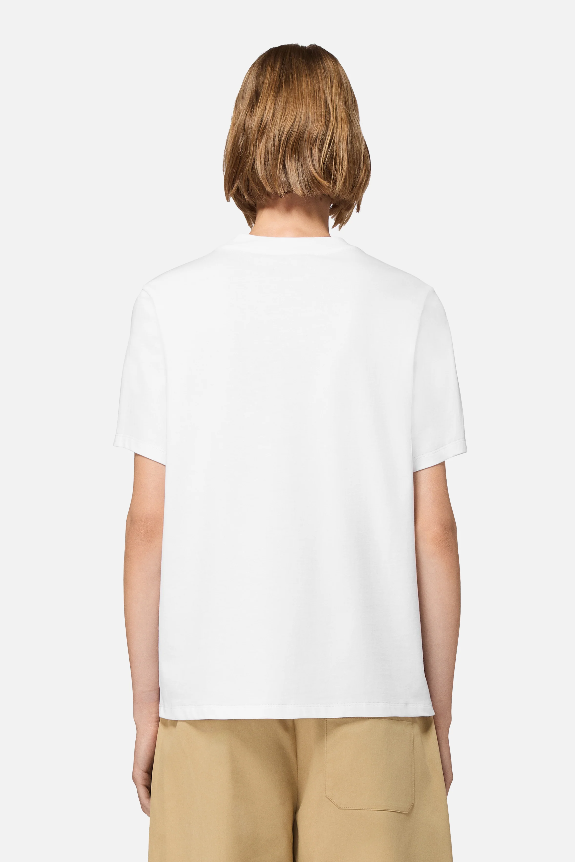 Stripe Star Logo Regular T-Shirt White - Image 4