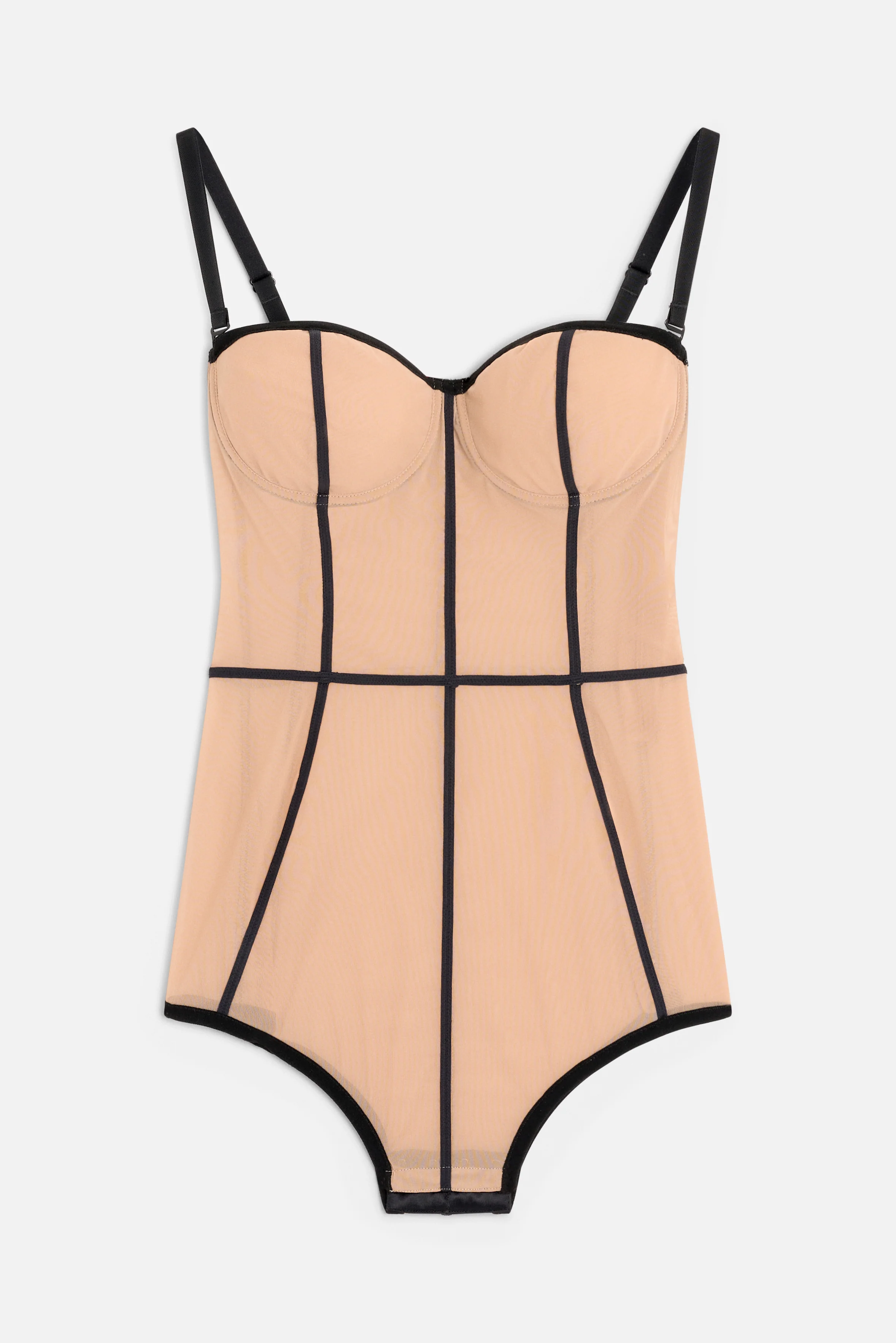 Structured Bodysuit Nude