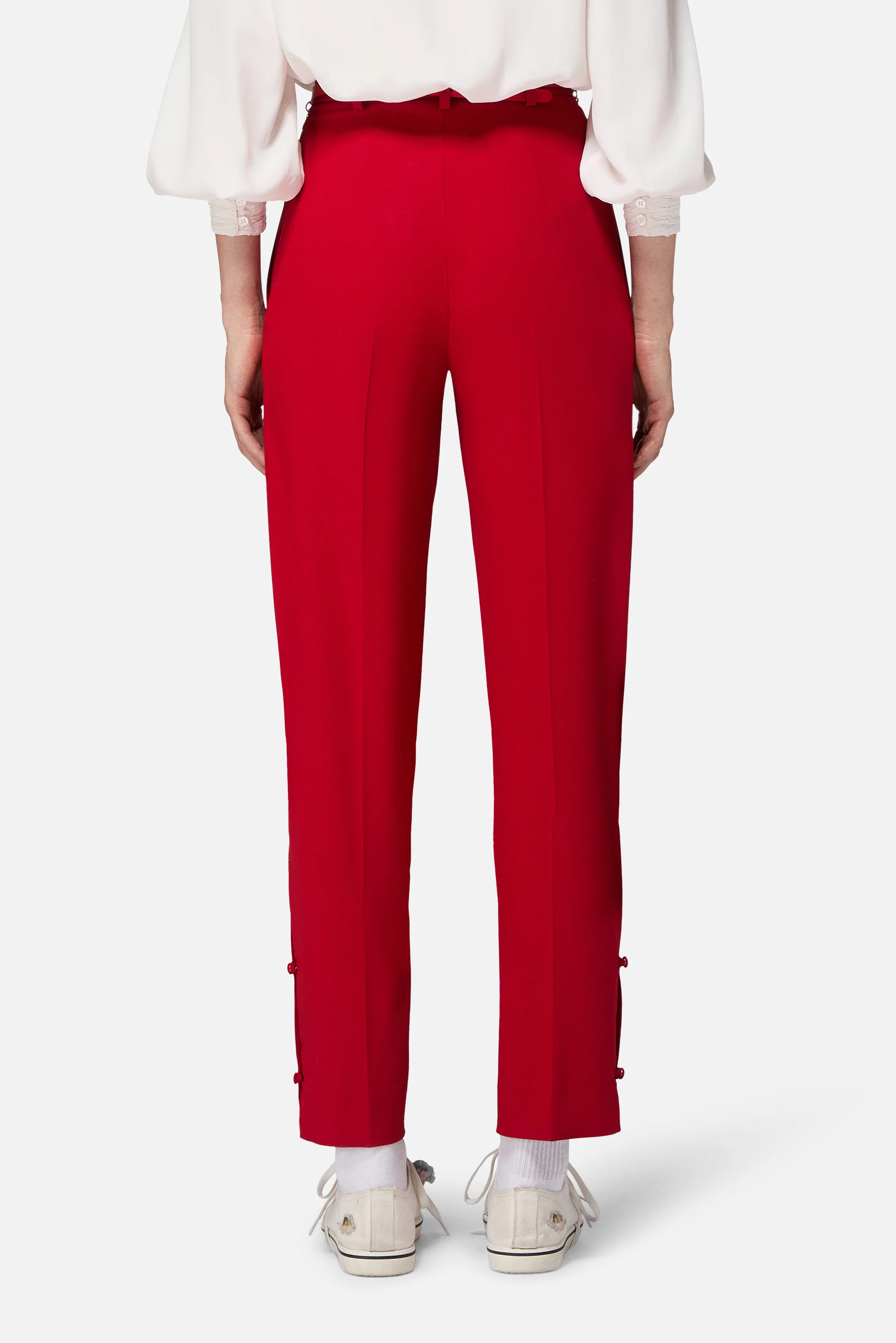 Tailored Trousers Red - Image 3