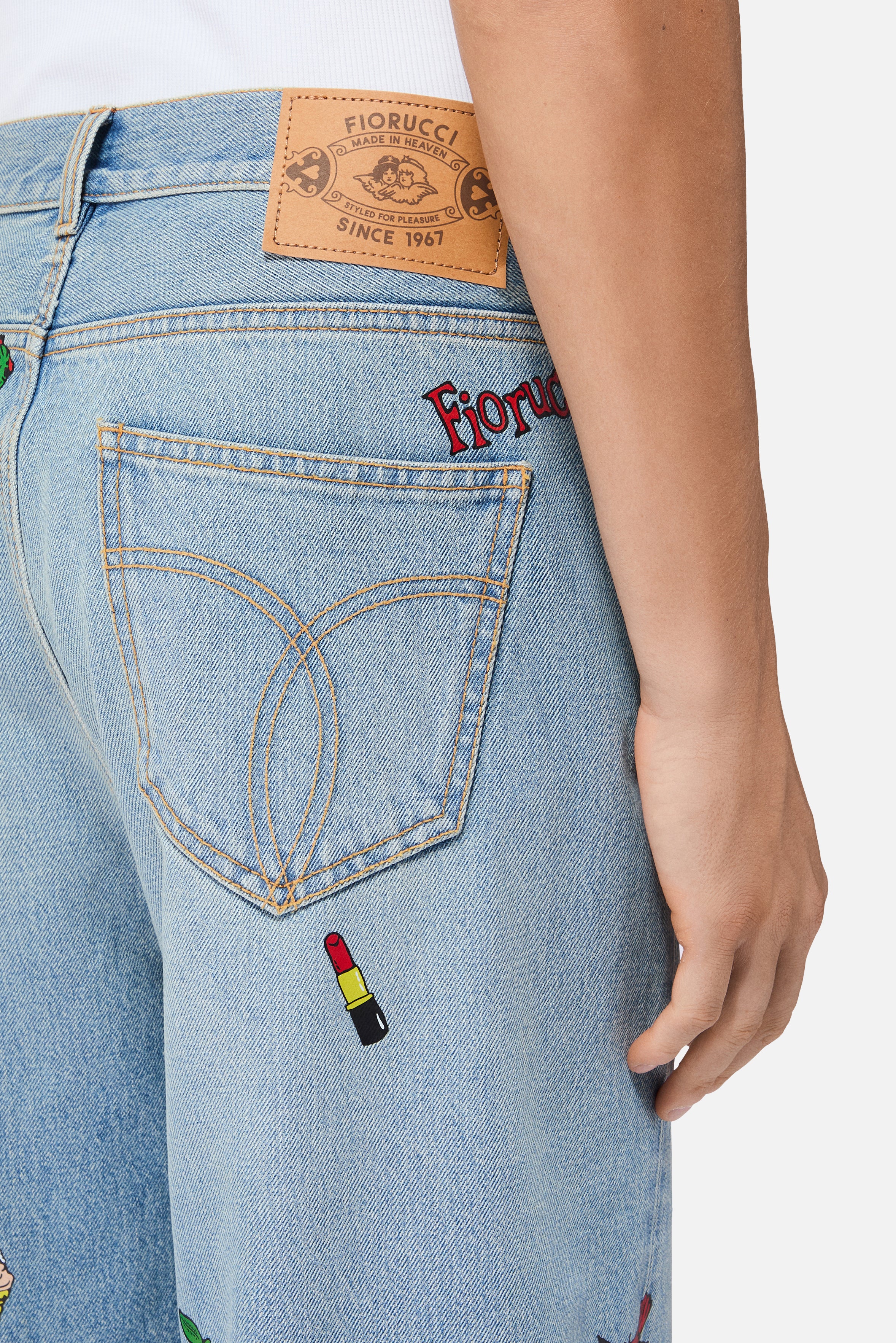 Toys Print Baggy Jeans Light Blue - Image 4