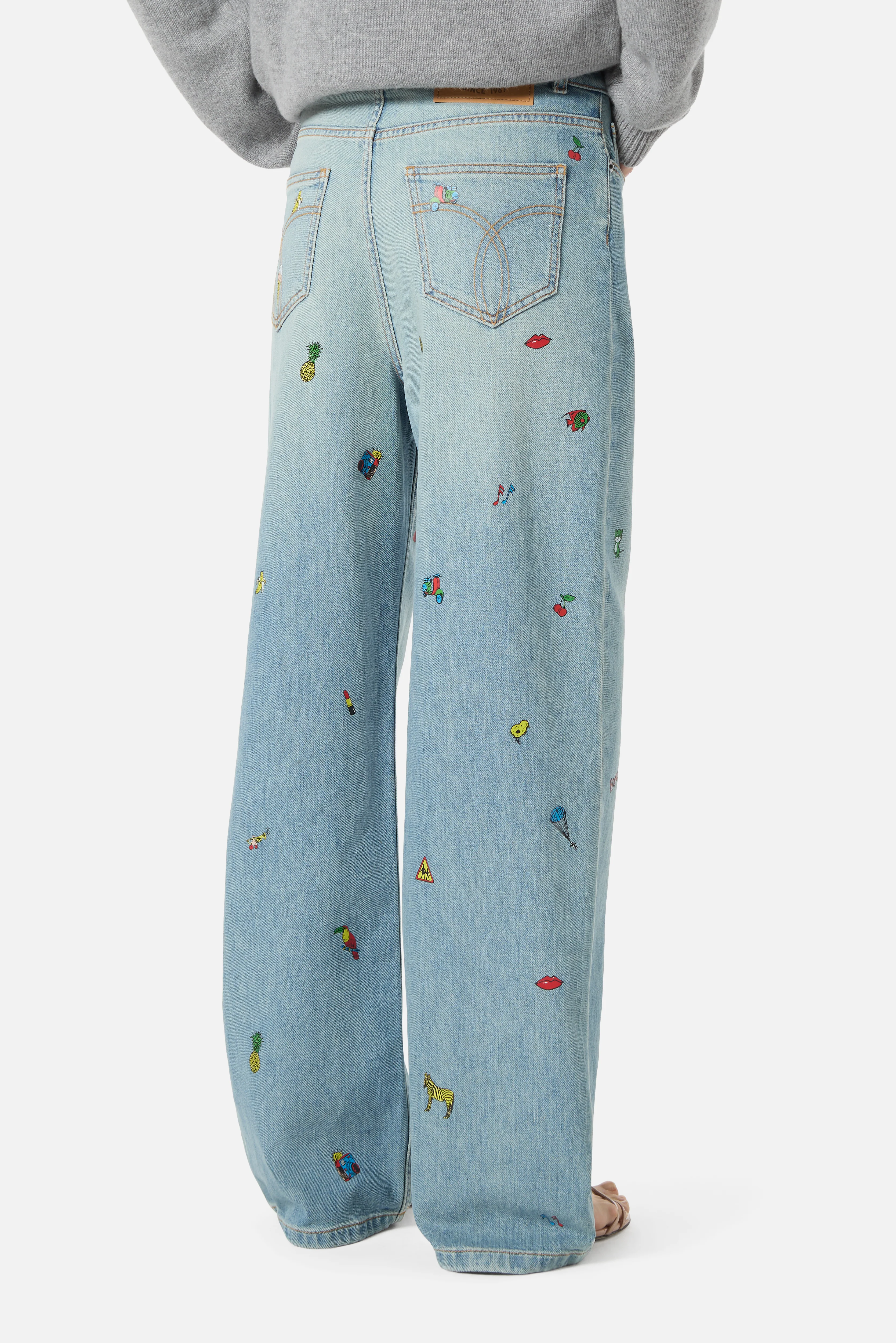 Toys Print Baggy Jeans Light Blue - Image 4