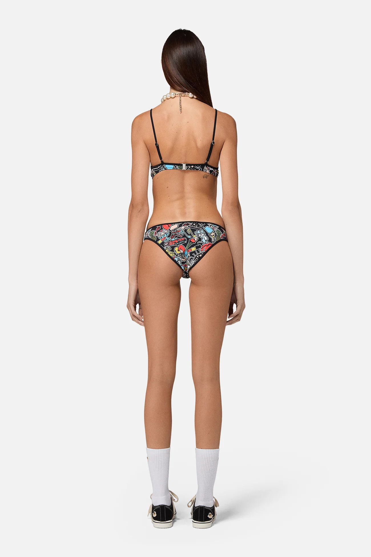 Toys Print Bikini Top Black - Image 3