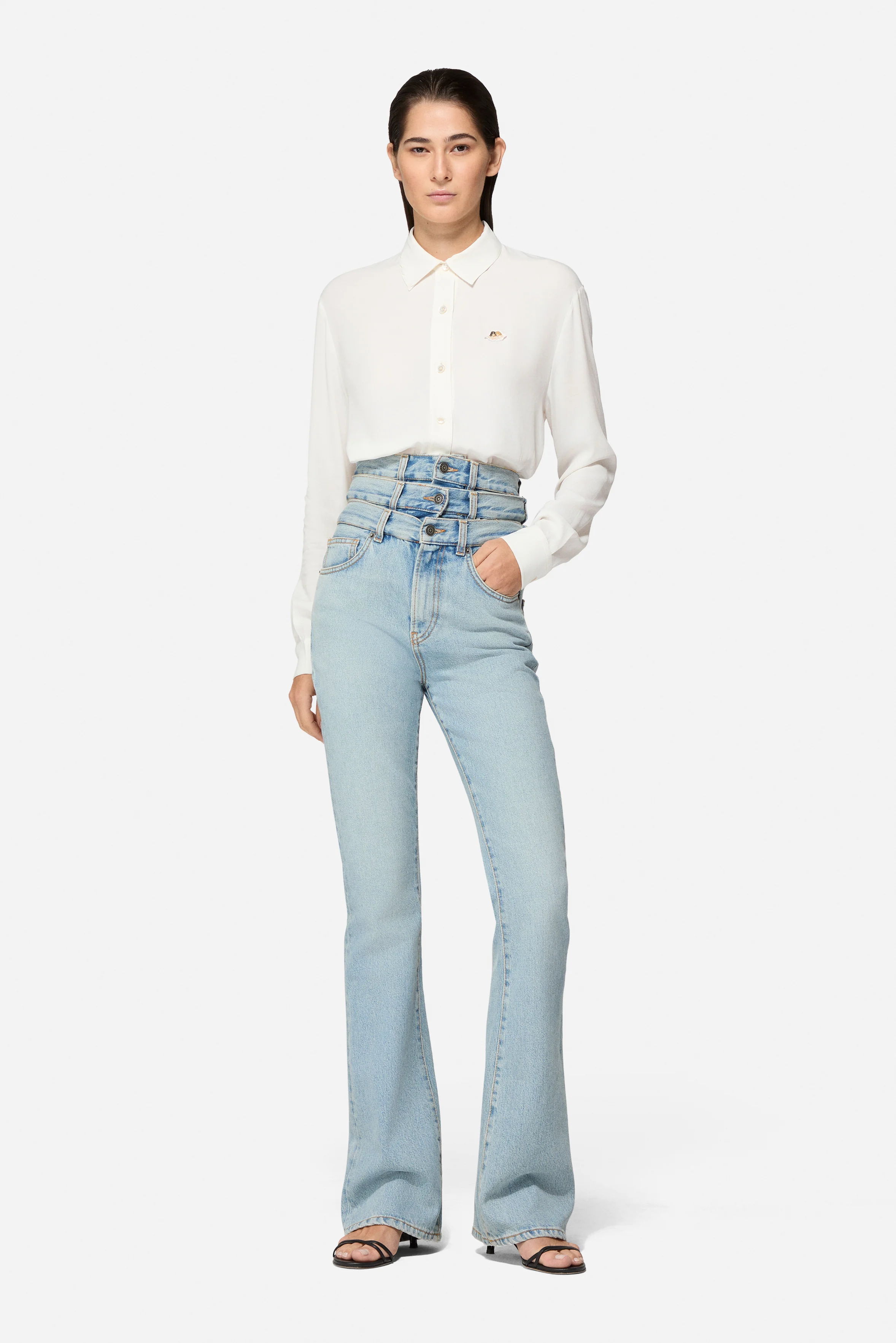 Triple Layer Jeans Light Blue - Image 4