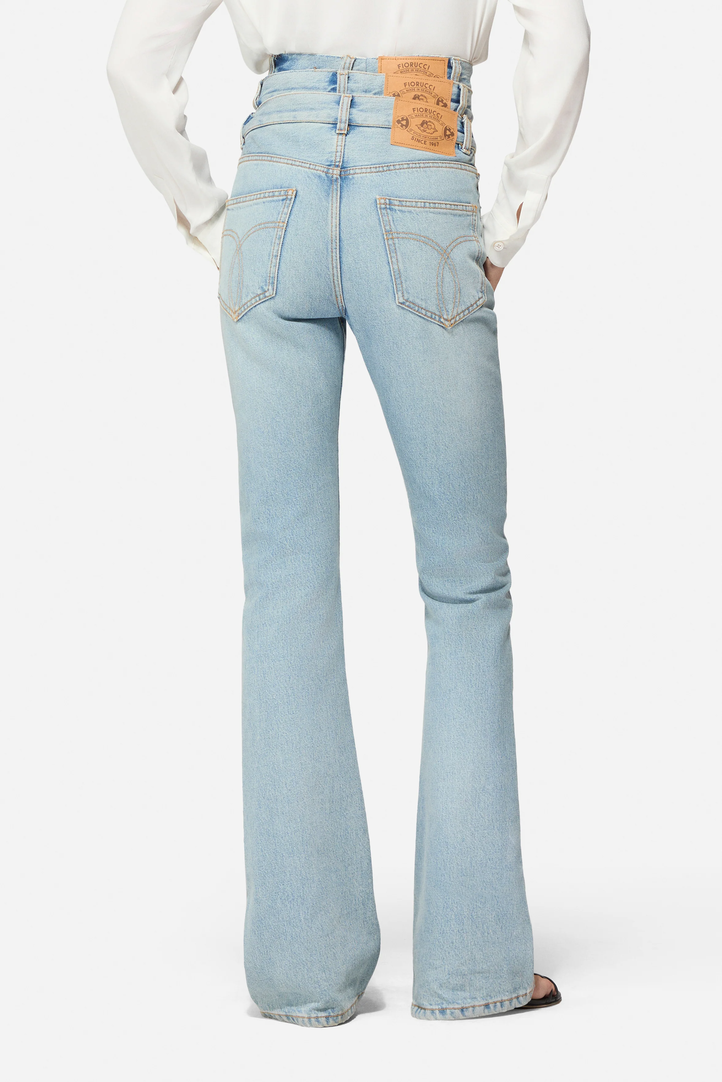 Triple Layer Jeans Light Blue - Image 5