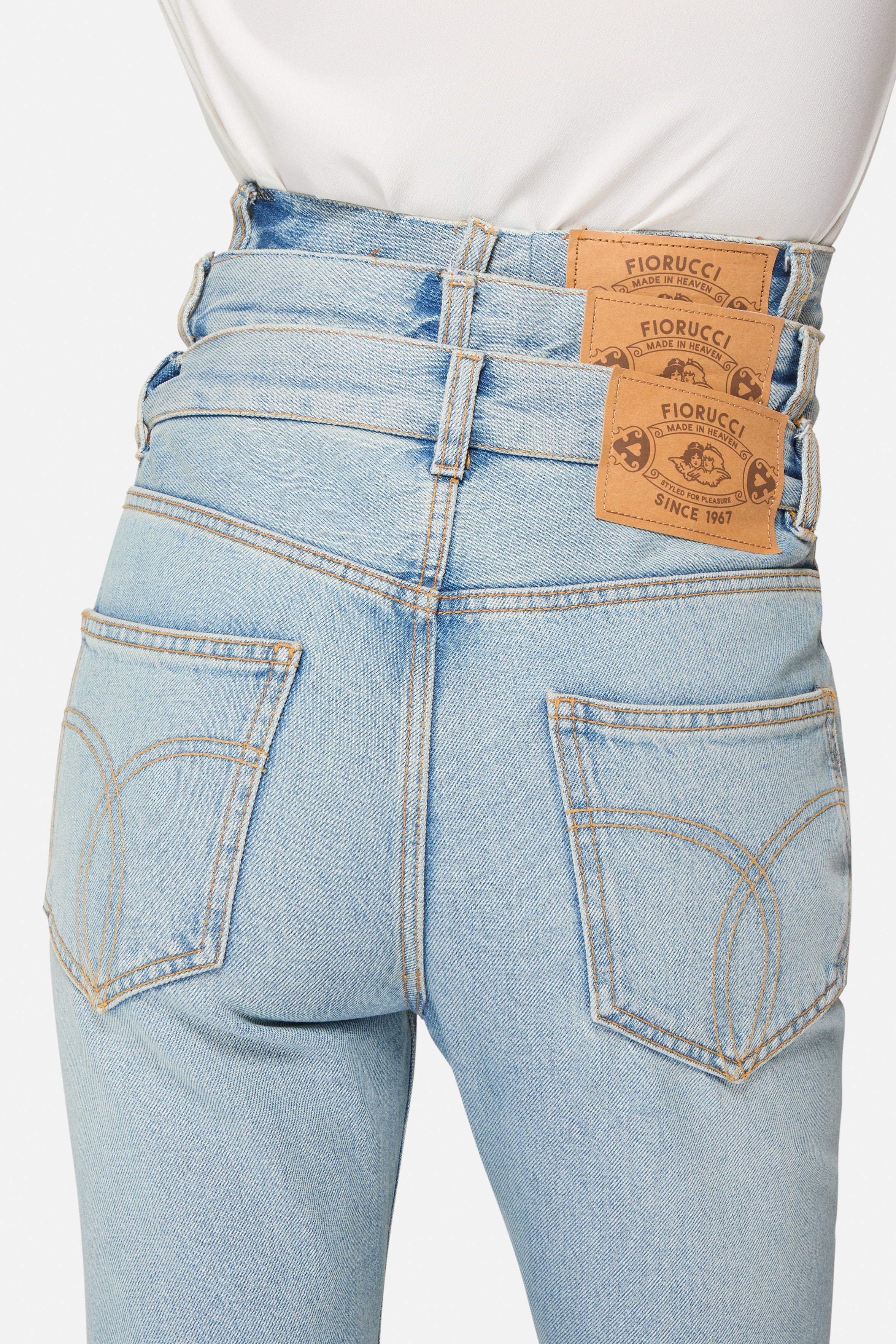 Triple Layer Jeans Light Blue - Image 6