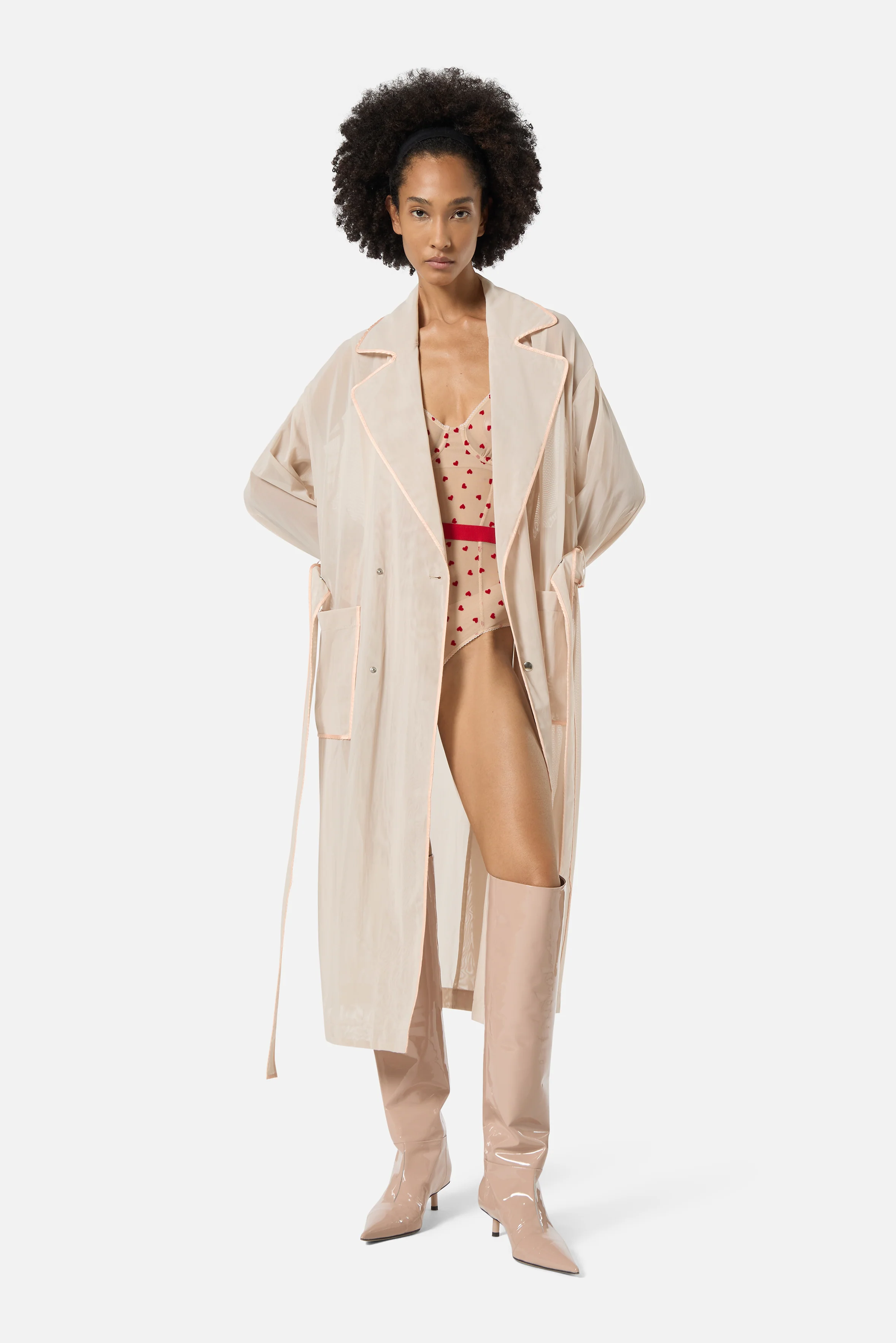 Tulle Coat Double Angels Nude - Image 3