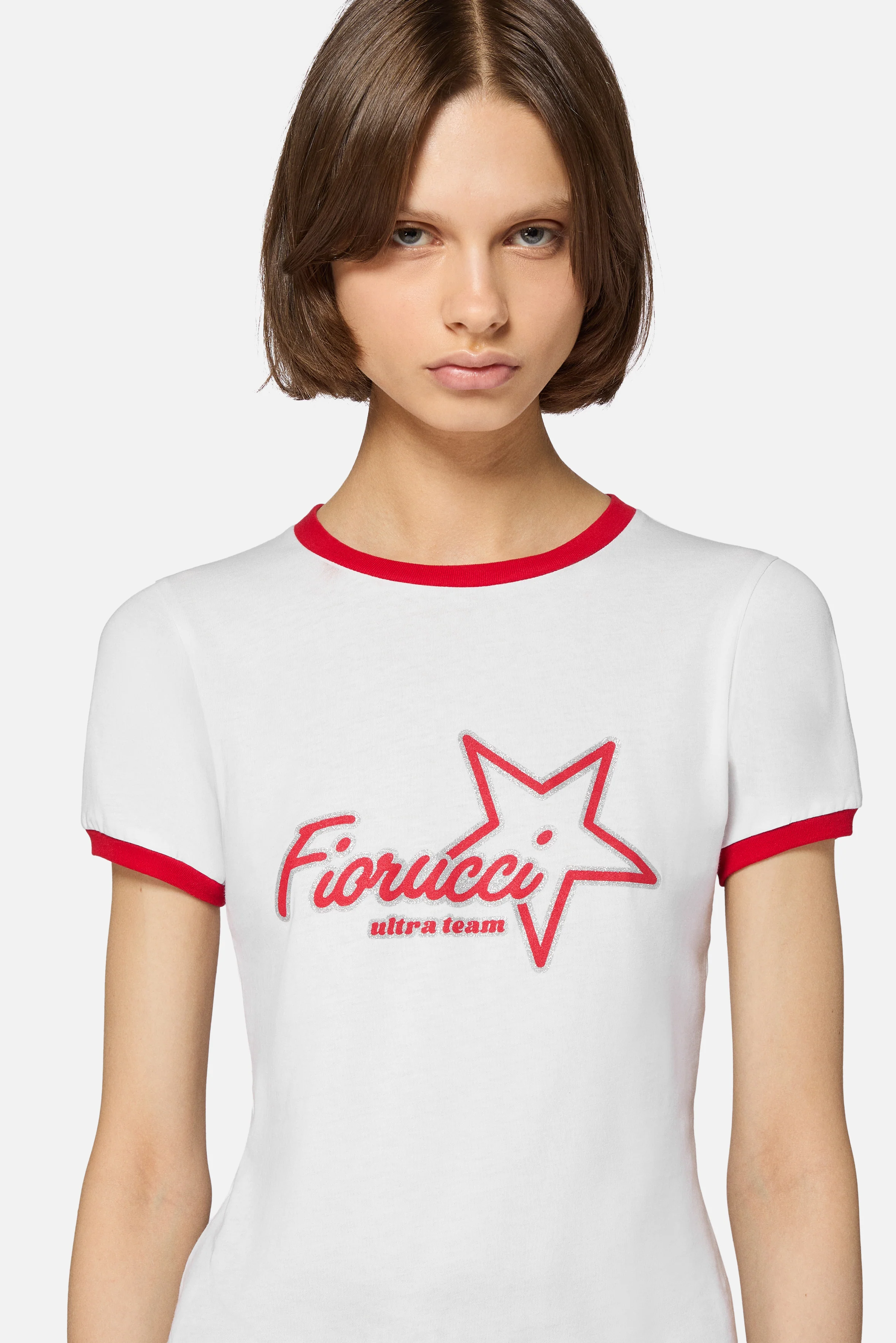 Ultra Team Glitter Star Logo Baby T-Shirt White - Image 4