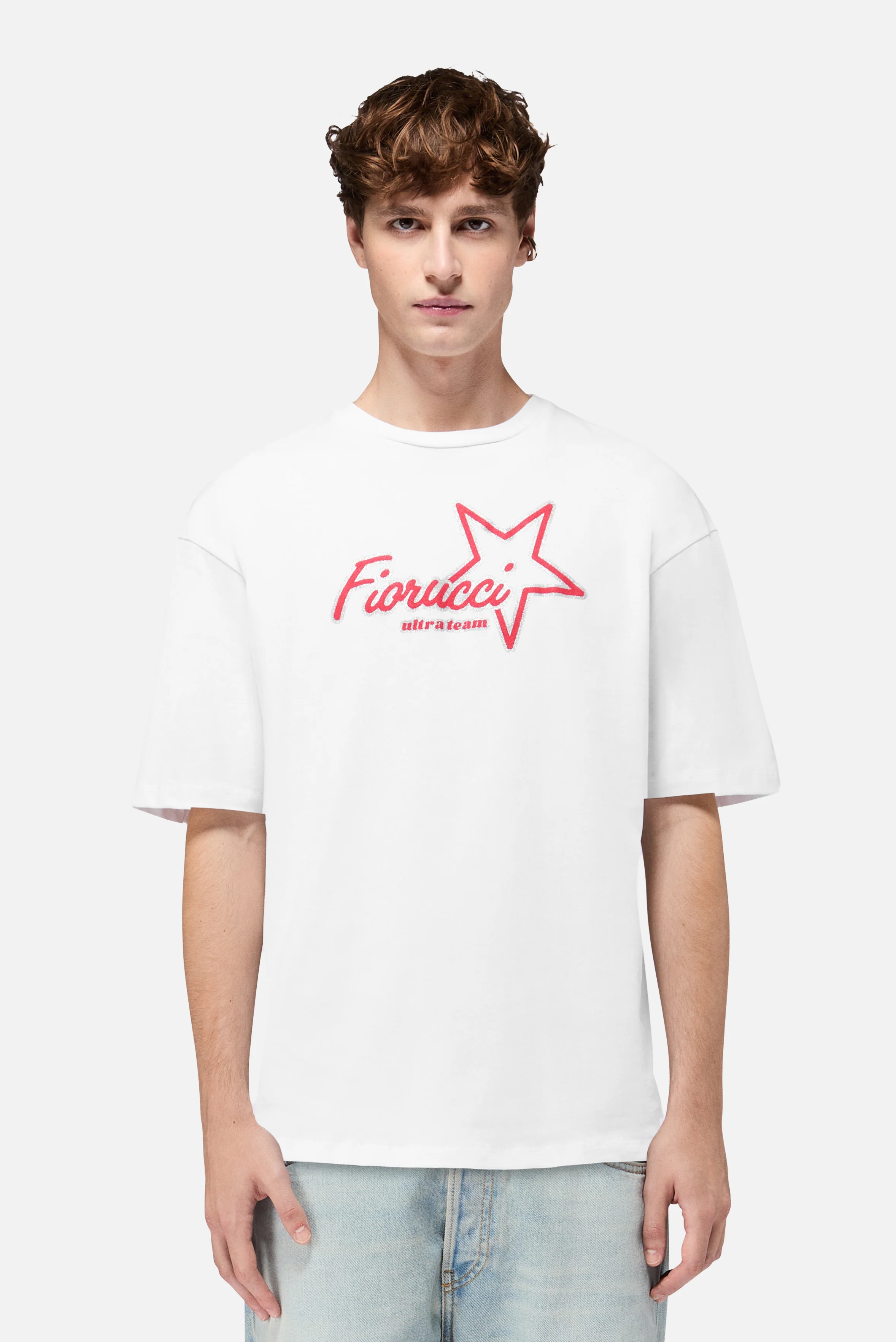 Ultra Team Glitter Star Logo Relaxed T-Shirt White - Image 2