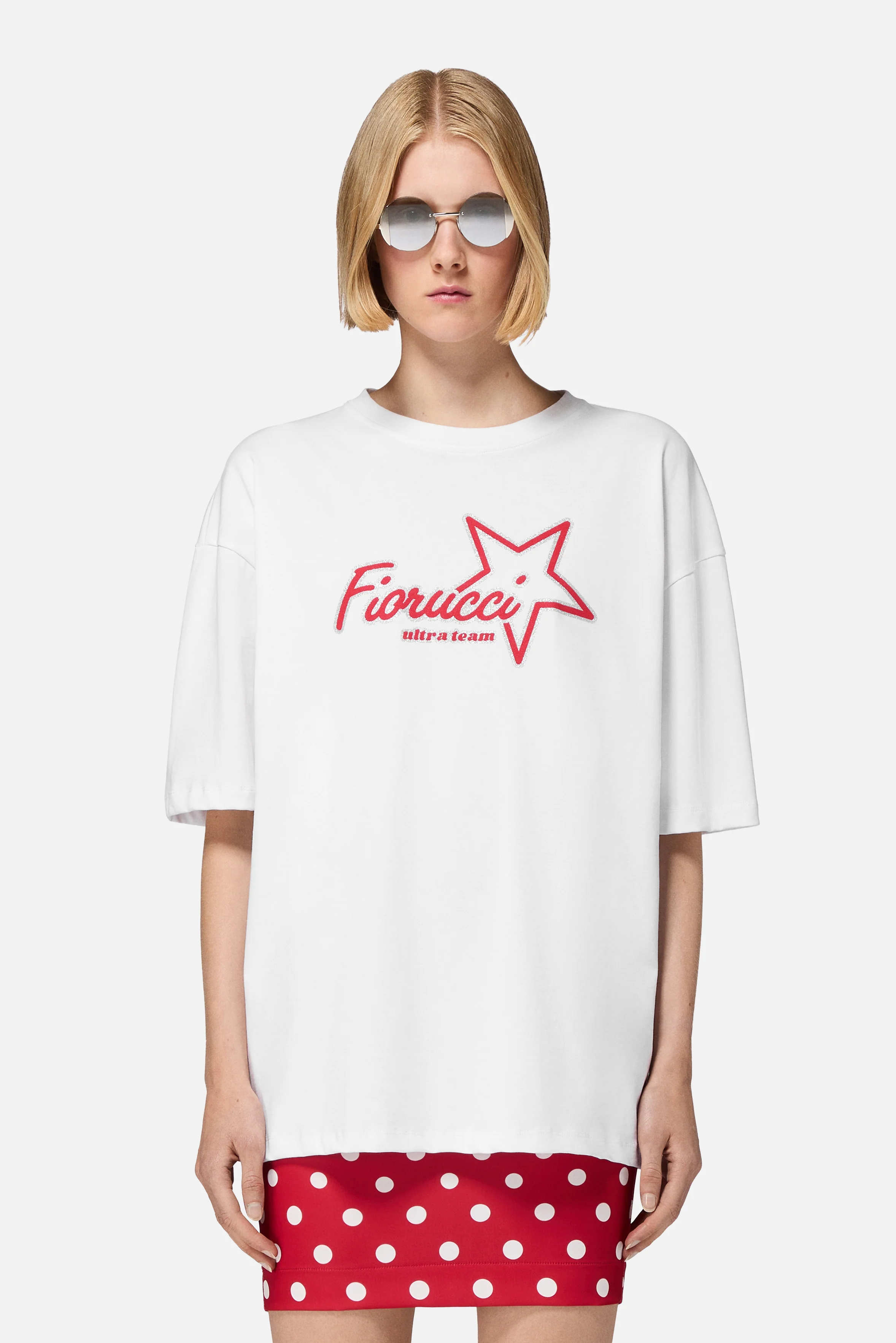 Ultra Team Glitter Star Logo Relaxed T-Shirt White - Image 2