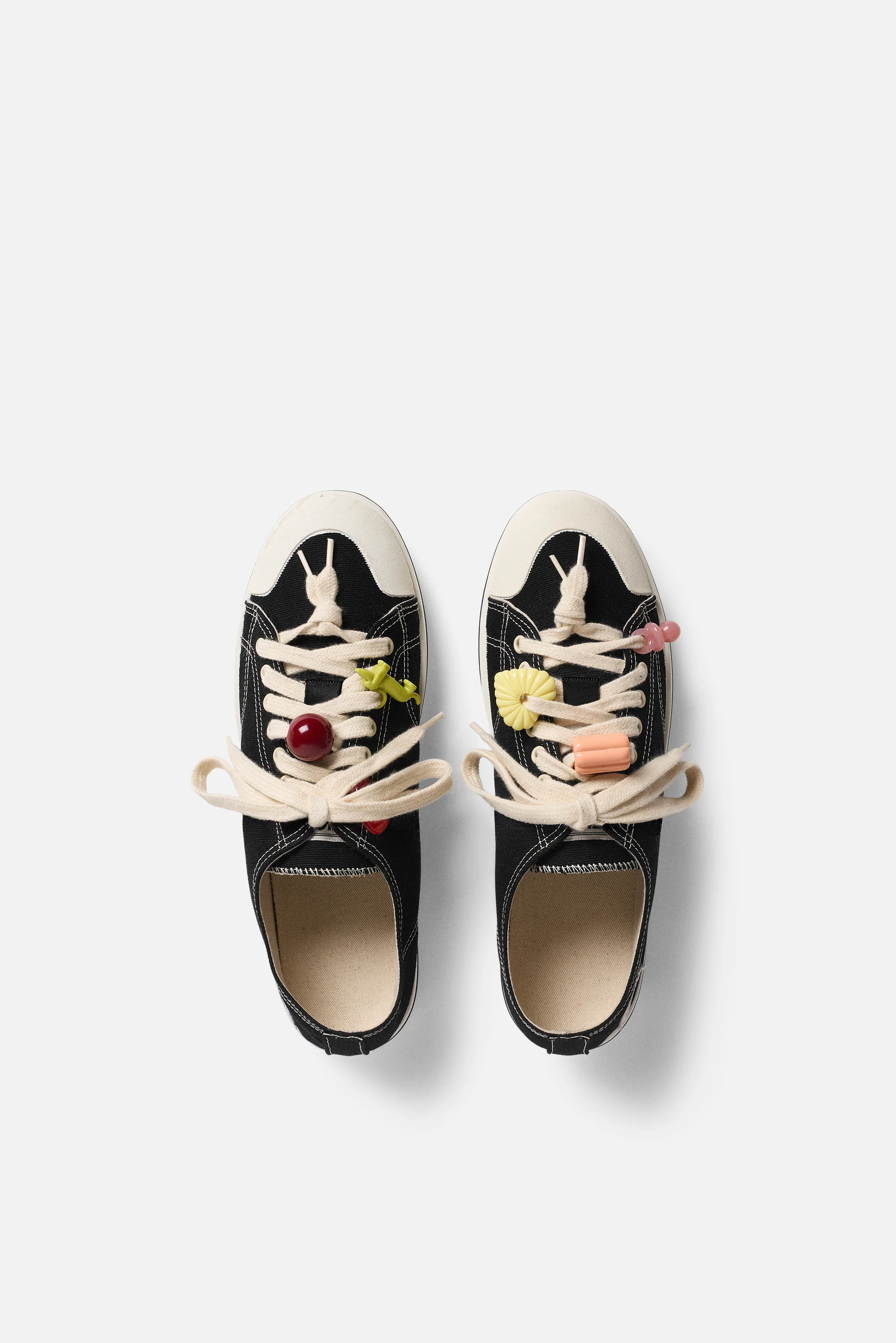 Womens Angels Patch Sneakers Black - Image 3
