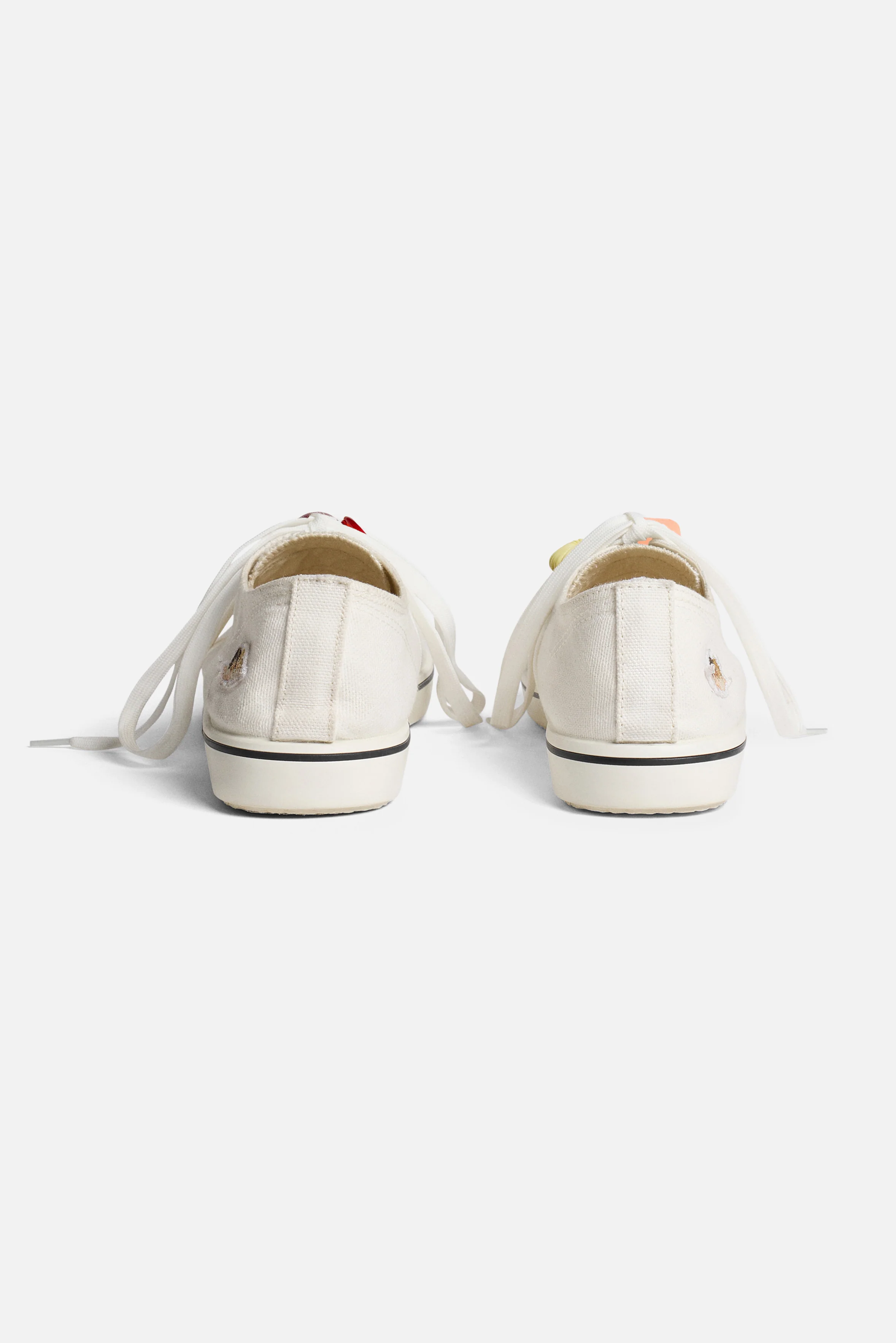 Womens Angels Patch Sneakers Cream - Image 5